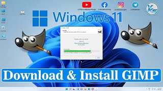 ✅ How To Download And Install GIMP On Windows 11 [upl. by Ateekram]