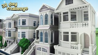 BUILDING the TOWNHOUSES in my city theyre so cute day 23  ROBLOX Bloxburg [upl. by Meirrak]