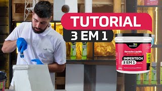 TUTORIAL Borracha Líquida Impertech 3 em 1 [upl. by Chadd]