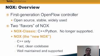 Module 42 Examples of SDN Controllers NOX Pox Floodlight Ryu [upl. by Pegeen443]