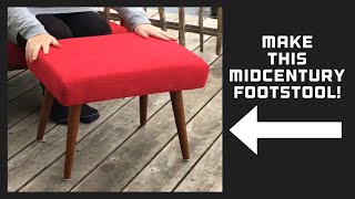 DIY Make this midcentury footstool How to make a footrest [upl. by Barbour]