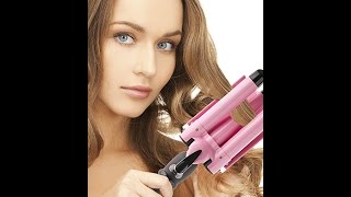 REVIEW Alure 3 Barrel Curling Iron BeachyWaves BeachHair [upl. by Sitrik121]