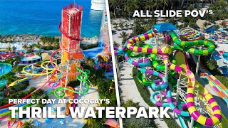 All water slide POV’s at Perfect Day at Coco Cay’s Thrill Waterpark [upl. by Raymund]