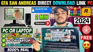 📥 GTA SAN ANDREAS DOWNLOAD PC 2024   HOW TO DOWNLOAD AND INSTALL GTA SAN ANDREAS IN PC amp LAPTOP [upl. by Clippard]