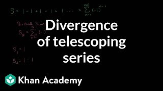 Divergence of telescoping series [upl. by Kwabena207]