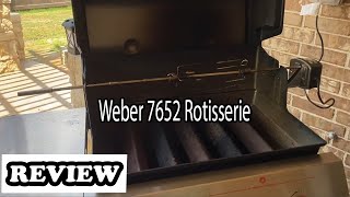 Weber 7652 Rotisserie Review  Rotisserie for Genesis II amp II LX 200 amp 300 and ES 300 series [upl. by Nnahgaem766]