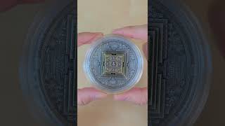 VAIROCHANA BUDDHA MANDALA 3 Oz Silver Coin collectibles silvercoins unboxing buddha luxury [upl. by Harrak]