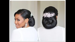 BRIDAL HAIRSTYLES WITH LACE FRONTAL LATEST BRIDAL HAIRSTYLE FOR LADIES WEDDING HAIRDO [upl. by Brogle]