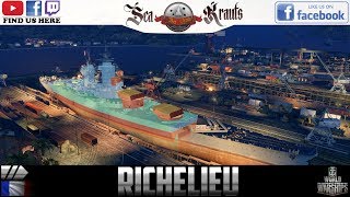 Richelieu  Im Trockendock  Schiffsvorstellung  deutsch  World of Warships [upl. by Alad]