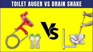 Toilet Auger Vs Drain Snake Which Drain Opener is Best Easy Cleaning Hacks [upl. by Nilesoj]