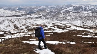 Linhope Spout Waterfall amp Hedgehope The Cheviots 13th March 2018 [upl. by Etiuqal]