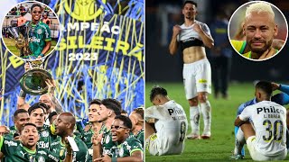 Palmeiras Wins Brazil League Title As Santos FC Are Relegated [upl. by Annaillil]