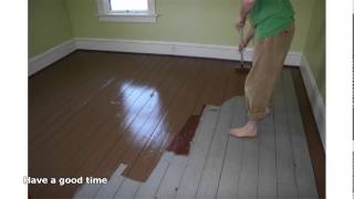 painting hardwood floors [upl. by Philemol]