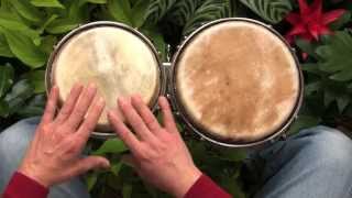 A simple African rhythm for beginners on bongos [upl. by Annawyt321]