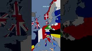 Napoleonic Wars trend viral edit geography flag map fyp shorts [upl. by Ettennat]