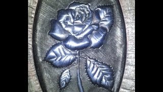 COMO HACER UNA ROSA PLATEADA HOW TO DO A SILVER ROSE [upl. by Beitz]