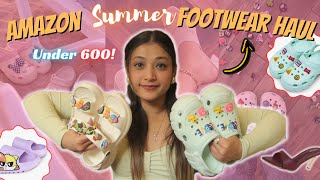 Under Rs699 Amazon Summer Footwear Haul Upto 7080 OFF  Amazon Online Shopping Haul [upl. by Pittman]