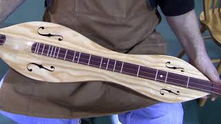 Folkcraft® Instruments Bass Dulcimer Demonstration Yellow Pine Top California Body [upl. by Anilejna]