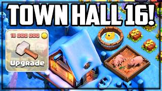 Town Hall 16 UPDATE Cost in Clash of Clans Estimated [upl. by Dewhirst]