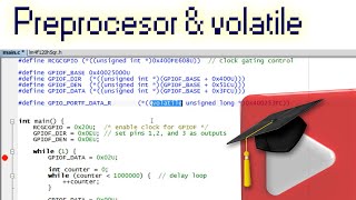 5 Preprocessor and the quotvolatilequot keyword in C [upl. by Aztiraj]