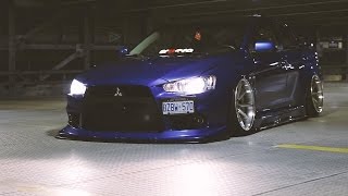 Smurf Evo X  StanceNation [upl. by Enyluqcaj]