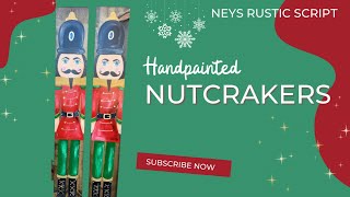 Life size hand painted Nutcrackers DIY Christmas decorations [upl. by Eneluj316]