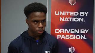 U17 MYNT FORWARD KEYROL FIGUEROA postgame Team USA beat Burkina Faso in U17 World Cup [upl. by Nodal]