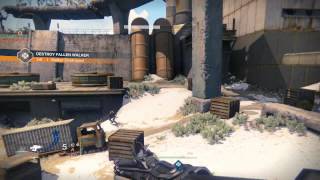 Destiny  Patrol Cosmodrome Public Event Destroy Fallen Walker Gameplay Bronze Tier Achieved PS4 [upl. by Ruscher]