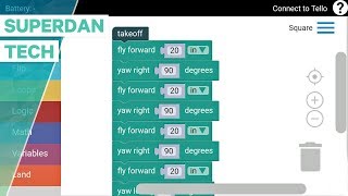 Ryze Tello drone  How to program your Tello with DroneBlocks App [upl. by Amir]