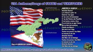 American Samoa Anthem AMERIKA SAMOA with music vocal and lyrics [upl. by Llehsar958]