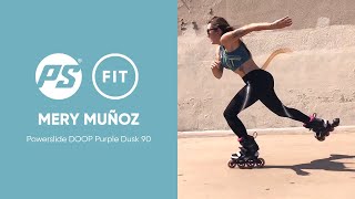 Mery Muñoz amp Powerslide Doop Purple Dusk 90 Inline skates [upl. by Basso]