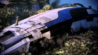 Mass Effect 3 Extended cut Destroy ending Liara romance Paragon Maleshep HD [upl. by Tamarah]