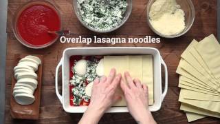 Quick and Easy Spinach Lasagna Recipe [upl. by Herrmann652]