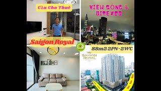 Có nên thuê căn hộ 2PN 88m2 Saigon Royal Q4 View Sông Sài Gòn và Cả Bitexco Nữa [upl. by Bohrer973]