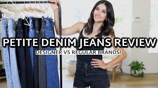 PETITE Denim Jeans Review Designer vs Regular Denim Jeans  Which is Better 2023 [upl. by Aikaz]