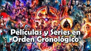 Orden Cronológico de las Películas y Series del Universo Cinematográfico de MarvelEspecial 1k Subs [upl. by Opaline]