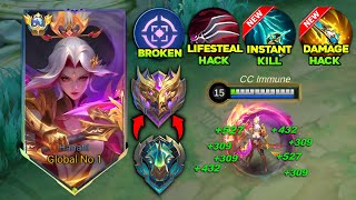 TOP GLOBAL HANABI BEST 1 HIT BUILD 2024 THIS BRUTAL INSANE BUILD IS TOTALLY BROKEN  MUST TRY [upl. by Ilyssa]