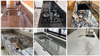 50 Kitchen Countertop Granite Design  Kitchen Granite Design  Granite Kitchen Design  2024 [upl. by Ambrosane192]