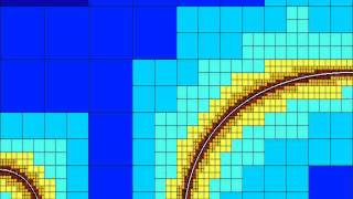 Adaptive mesh refinement of RayleighPlateau instability [upl. by Leahey686]