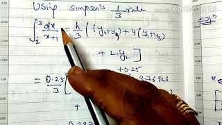 Solved numericals on simpsons 13 rulelecture40m3 [upl. by Di]