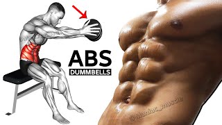 Abs Workout with Dumbbells At Home  Beginner 4 Minutes [upl. by Abbi]