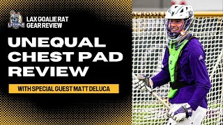 Unequal Chest Pad Review with PLL goalie Matt Deluca [upl. by Esorbma652]