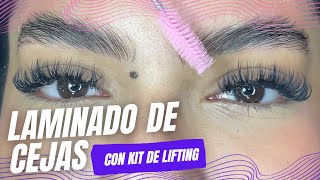 Cómo hacer un laminado de cejas con kit de lifting [upl. by Leban]