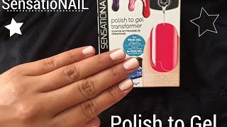 Sensationail Polish to Gel Transformer Demo x Review [upl. by Kirenoj]