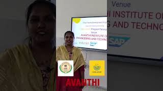 CODE UNNATI FEED BACK 2 AVANTHI INSTITUTE OF ENGINEERING AND TECHNOLOGY [upl. by Emie]