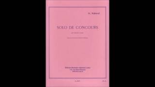 Rabaud  Solo de Concours  for Clarinet and Piano [upl. by Lav]