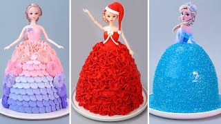 30 DISNEY Princess Doll Cake Recipes  Tsunmai Cake  How To Make Chocolate Cake Ideas [upl. by Bigot]