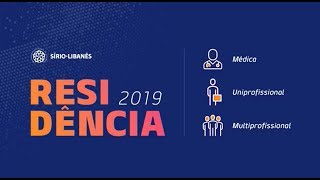 Instituto de Ensino e Pesquisa SírioLibanês  Live Residência 2019 [upl. by Norvol]