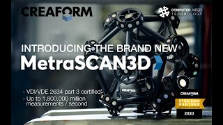 Introducing the MetraSCAN BLACK 3D Scanner and Portable CMM from Creaform [upl. by Froehlich]