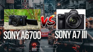 Sony a7 III Vs Sony a6700 en el 2024 [upl. by Hniv542]